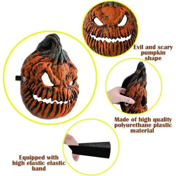 Halloween Decor Outdoor Pumpkin Porch Light Covers, 2 Pcs Halloween Porch Light - Picture 3 of 7